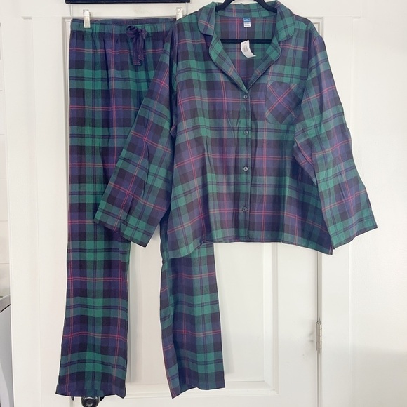 Old Navy Women’s Flannel Plaid Pajama Set - XXL - Picture 2 of 4